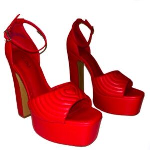 Aldo Women's Red Platform Heels